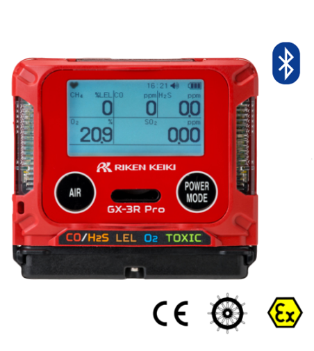GX-3R-PRO-MED-EX-CE-Portable-Gas-Monitor-w-bluetooth