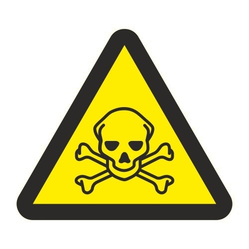 Warning: Toxic material IMO Sign 150x150