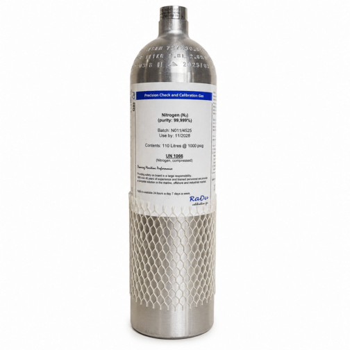 Nitrogen Calibration SPAN Gas Cylinder 99.999% N₂ 110L